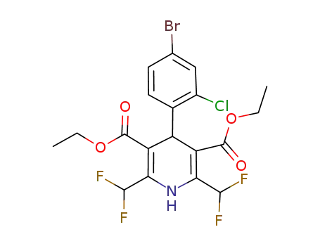 diethyl 2,6-bis(difluoromethyl)-4-(4-bromo-2-chlorophenyl)-1,4-dihydropyridine-3,5-dicarboxylate