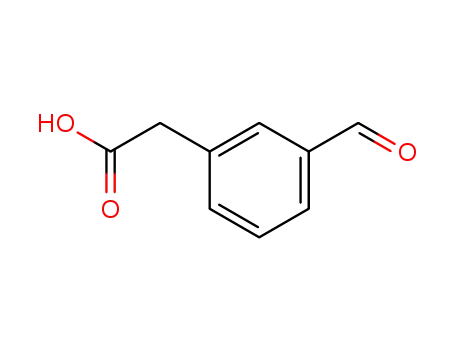Molecular Structure of 34956-29-1 ((3-ForMyl-phenyl)-acetic acid)