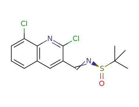N-[(2,8-dichloroquinolin-3-yl)methylene]-2-methylpropane-2(R)-sulfinamide