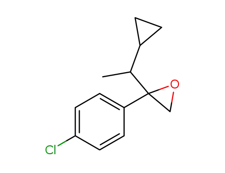 Molecular Structure of 94361-26-9 (2-(4-chlorophenyl)-2-(1-cyclopropylethyl)oxirane)