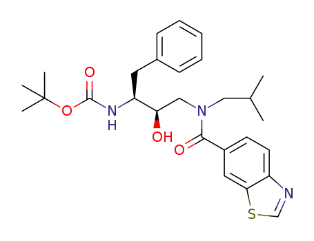 tert-butyl (2S,3R)-3-hydroxy-4-(N-isobutylbenzo[d]thiazole-6-carboxamido)-1-phenylbutan-2-ylcarbamate