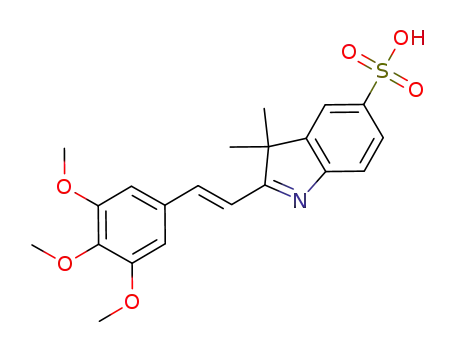 trans-2-(3,4,5-trimethoxystyryl)-3,3-dimethyl-3H-indoleninium-5-sulfonate