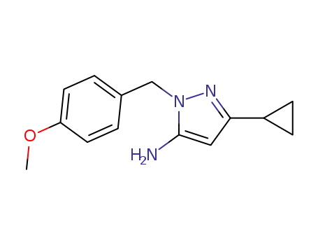 1-(4-methoxybenzyl)-3-cyclopropyl-1H-pyrazol-5-amine