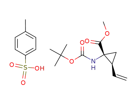 methyl N-Boc-(1R,2S)-1-amino-2-vinylcyclopropane-carboxylate tosylate