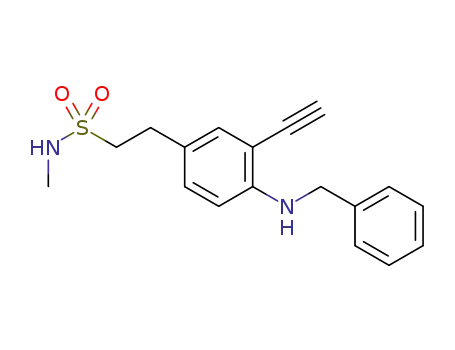 2-(4-benzylamino-3-ethynylphenyl)ethanesulfonic acid methylamide