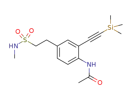 N-[4-(2-{methylsulfamoyl}ethyl)-2-{2-(trimethylsilanyl)ethynyl}phenyl]acetamide