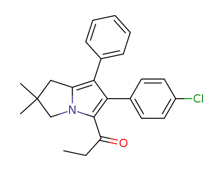 1-(2-(4-chlorophenyl)-6,6-dimethyl-1-phenyl-6,7-dihydro-5H-pyrrolizin-3-yl)propan-1-one