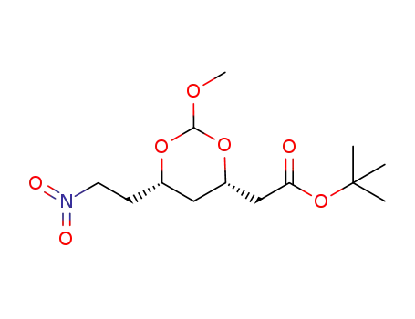 cis-t-butyl-2-methoxy-3,5-dioxane-7-nitro-heptanoate