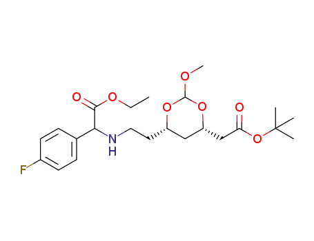 cis-t-butyl-2-methoxy-3,5-dioxane-6-amino-(N-ethyl-(4-fluorobenzene)-acetate)-heptanoate