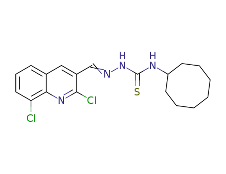 1-((2,8-dichloroquinolin-3-yl)methylene)-4-cyclooctylthiosemicarbazide