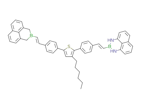 2,2'-(1E,1'E)-2,2'-(4,4'-(3-hexylthiophene-2,5-diyl)bis(4,1-phenylene))bis(ethene-2,1-diyl)bis(2,3-dihydro-1H-naphtho[1,8-de][1,3,2]diazaborinine)