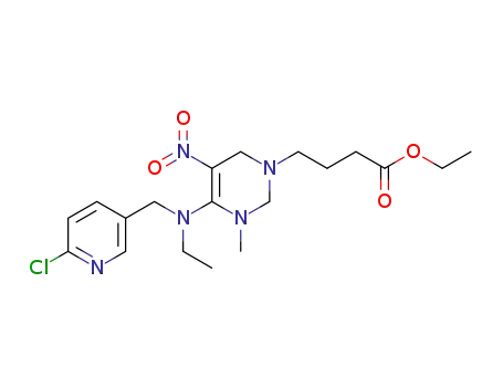 4-[(4Z)-4-[[(6-chloro-3-pyridinyl)methyl]ethylamino]-3-methyl-5-nitro-1,2,3,6-tetrahydropyrimidin-1-yl] butyric acid ethyl ester
