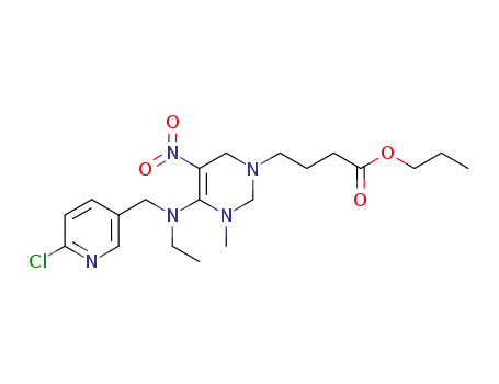 4-[(4Z)-4-[[(6-chloro-3-pyridinyl)methyl]ethylamino]-3-methyl-5-nitro-1,2,3,6-tetrahydropyrimidin-1-yl] butyric acid propyl ester