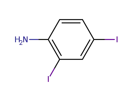 Molecular Structure of 533-70-0 (2,4-Diiodoaniline)