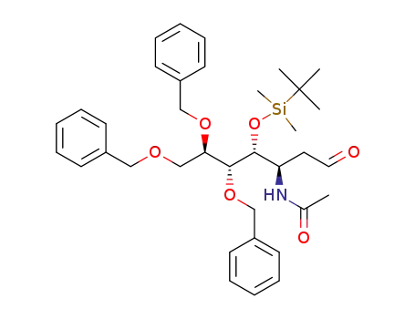 N-((3R,4R,5R,6R)-5,6,7-tris(benzyloxy)-4-((tert-butyldimethylsilyl)oxy)-1-oxoheptan-3-yl)acetamide