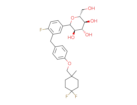 (3R,4R,5S,6R)-2-(3-(4-((4,4-difluoro-1-methylcyclohexyl)methoxy)benzyl)-4-fluorophenyl)-6-(hydroxymethyl)tetrahydro-2H-pyran-3,4,5-triol