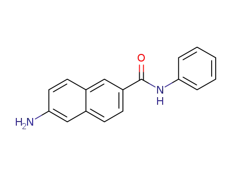 Molecular Structure of 139036-46-7 (2-Naphthalenecarboxamide, 6-amino-N-phenyl-)