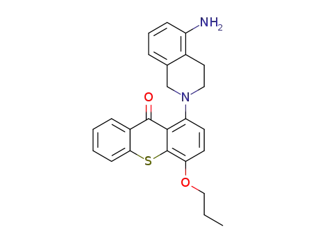 1-(5-Amino-3,4-dihydroisoquinolin-2(1H)-yl)-4-propoxy-9H-thioxanthen-9-one