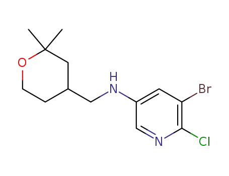 5-bromo-6-chloro-N-((2,2-dimethyltetrahydro-2H-pyran-4-yl)methyl)pyridin-3-amine