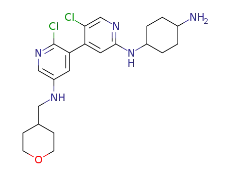 N2'-(trans-4-aminocyclohexyl)-2,5'-dichloro-N5-((tetrahydro-2H-pyran-4-yl)methyl)-3,4'-bipyridine-2',5-diamine