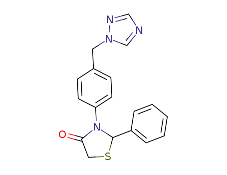 3-(4-((1H-1,2,4-triazol-1-yl)methyl)phenyl)-2-phenylthiazolidin-4-one