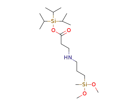 N-(2-triisopropylsiloxycarbonyl)ethyl-3-aminopropyl(methyl)dimethoxysilane