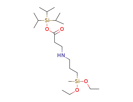 N-(2-triisopropylsiloxycarbonyl)ethyl-3-aminopropylmethyl-diethoxysilane