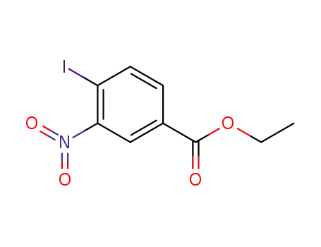 Molecular Structure of 57362-77-3 (4-IODO-3-NITRO-BENZOIC ACID ETHYL ESTER)