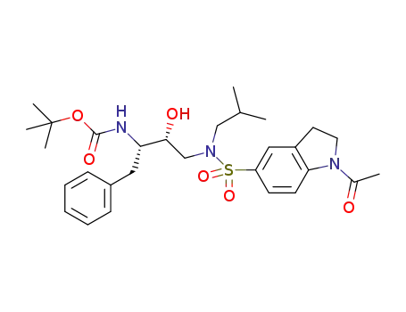 ((2S,3R)-4-(1-acetyl-N-isobutylindoline-5-sulfonamido)-3-hydroxy-1-phenylbutan-2-yl)carbamate