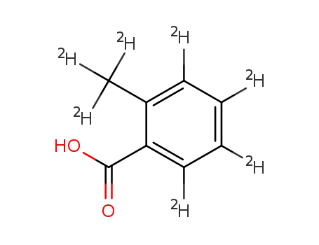Molecular Structure of 207742-73-2 (o-Toluic-d7 Acid)