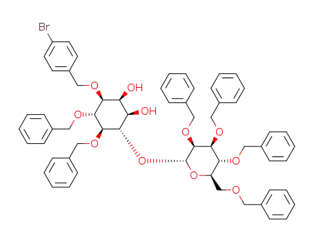 3-O-(4-bromobenzyl)-4,5-di-O-benzyl-6-O-(2,3,4,6-tetra-O-benzyl-α-D-mannopyranosyl)-D-myo-inositol