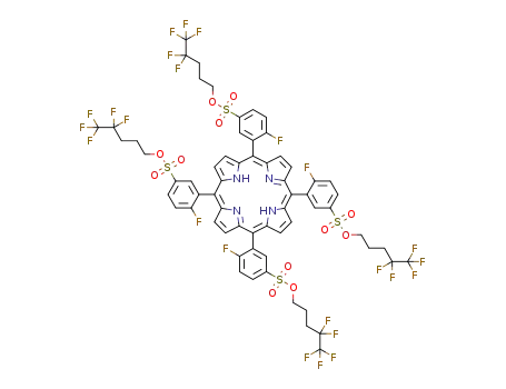 5,10,15,20-tetrakis[2-fluoro-5-(4,4,5,5,5-pentafluoropentyloxy)sulfonylphenyl]porphyrin