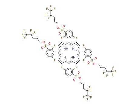 5,10,15,20-tetrakis[2,6-difluoro-3-(4,4,5,5,5-pentafluoropentyloxy)sulfonylphenyl]porphyrin