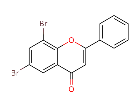 Molecular Structure of 42079-81-2 (6,8-DIBROMOFLAVONE)