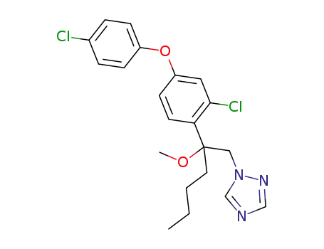 1-[2-[2-chloro-4-(4-chlorophenoxy)phenyl]-2-methoxy-hexyl]-1,2,4-triazole