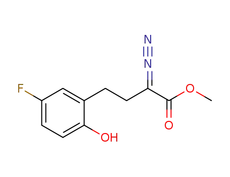 methyl 2-diazo-4-(5-fluoro-2-hydroxyphenyl)butanoate