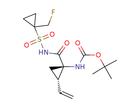 tert-butyl (1R,2S)-1-(1-(fluoromethyl)cyclopropylsulfonylcarbamoyl)-2-vinylcyclopropylcarbamate