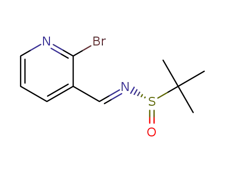 (S,E)-N-[(2-bromopyridin-3-yl)methylene]-tert-butanesulfinamide
