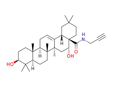 N-propargyl 3β, 16α-dihydroxyolean-12-en-28-amide
