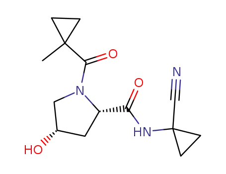 (2S,4S)-4-hydroxy-1-(1-methyl-cyclopropanecarbonyl)-pyrrolidine-2-carboxylic acid (1-cyano-cyclopropyl)-amide