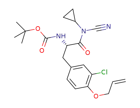 [(S)-2-(4-allyloxy-3-chloro-phenyl)-1-(1-cyano-cyclopropylcarbamoyl)-ethyl]-carbamic acid tert-butyl ester