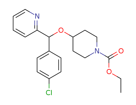 Ethyl 4-[(4-chlorophenyl)-2-pyridinylmethoxy]-1-piperidinecarboxylate