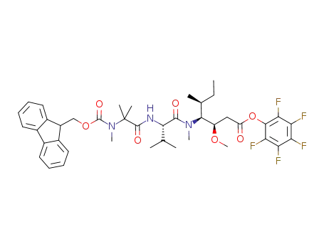 N-[(9H-fluoren-9-ylmethoxy)carbonyl]-N,2-dimethylalanyl-N-[(3R,4S,5S)-3-methoxy-5-methyl-1-oxo-1-(pentafluorophenoxy)heptan-4-yl]-N-methyl-L-valinamide