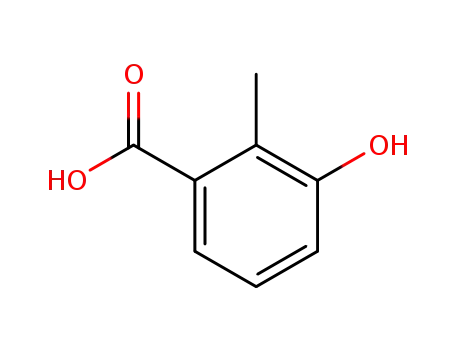 Molecular Structure of 603-80-5 (3-Hydroxy-2-methylbenzoic acid)