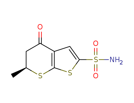 (6S)-4-Oxo-6-methyl-5,6-dihydro-4H-thieno[2,3-b]thiopyran-2-sulfonamide CAS No.1383784-43-7