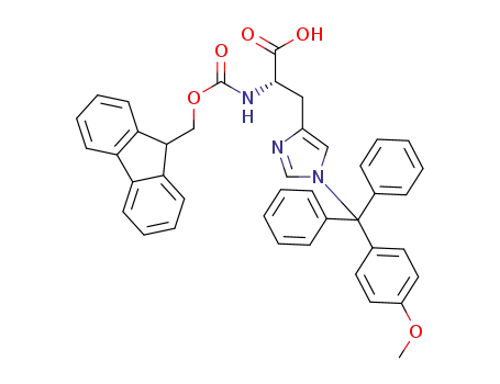 (S)-2-((((9H-FLUOREN-9-YL)METHOXY)CARBONYL)AMINO)-3-(1-((4-METHOXYPHENYL)DIPHENYLMETHYL)-1H-IMIDAZOL-4-YL)PROPANOIC ACID