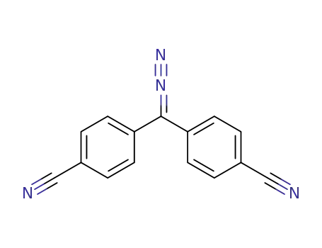 Molecular Structure of 64568-33-8 (Benzonitrile, 4,4'-(diazomethylene)bis-)