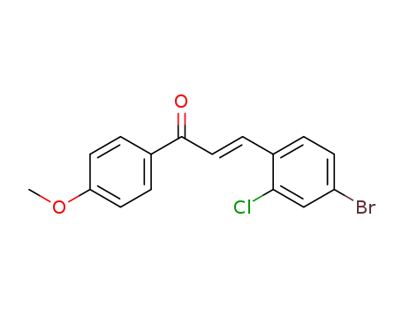 (E)-1-(4-methoxyphenyl)-3-(4-bromo-2-chlorophenyl)prop-2-en-1-one