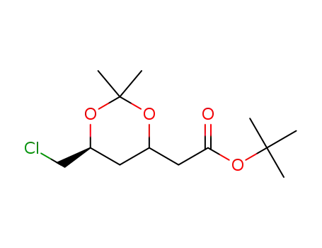 tert-butyl 2-((6S)-6-(chloromethyl)-2,2-dimethyl-1,3-dioxan-4-yl)acetate