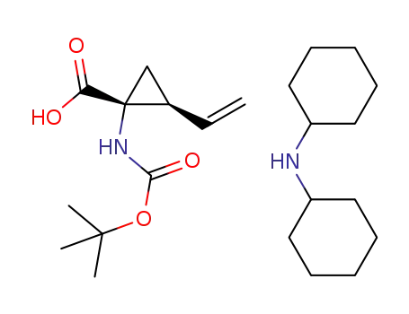 dicyclohexylammonium (1R,2S)-N-(tertbutoxycarbonyl)-1-amino-2-vinylcyclopropanecarboxylate